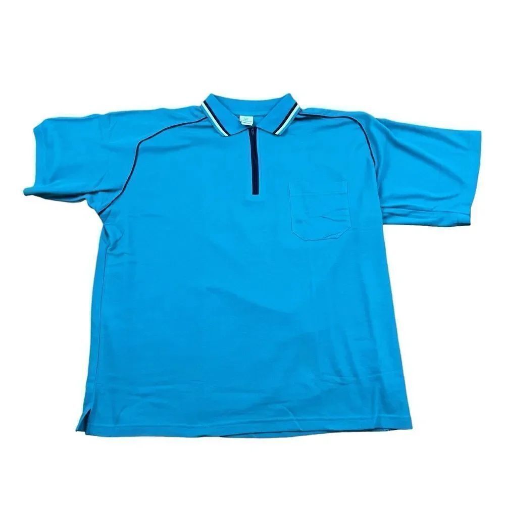 Vintage Polo Zip Collar Mens XL